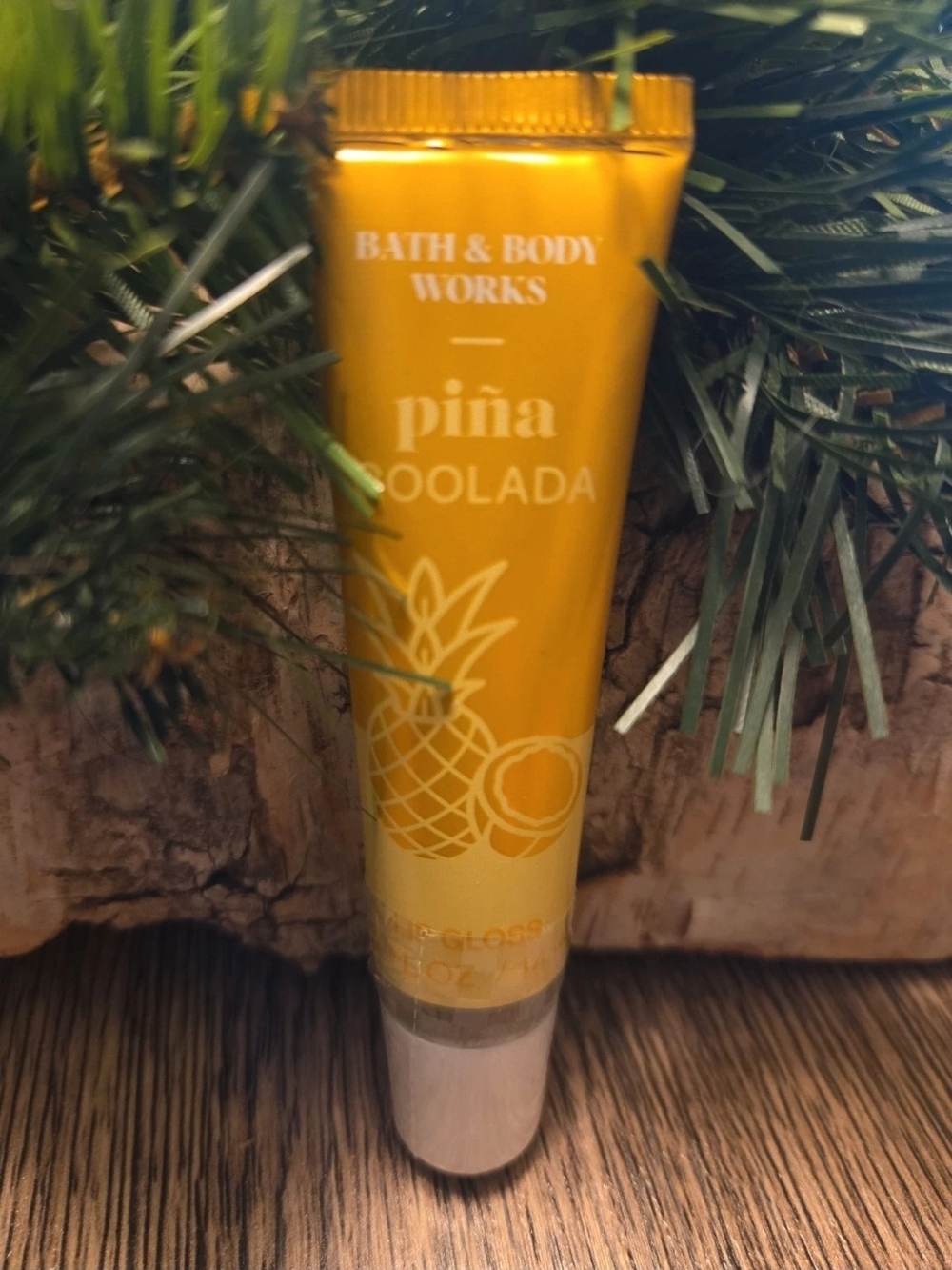 Bath & Body Works Piña Colada Lip Gloss - Yellow Gold
